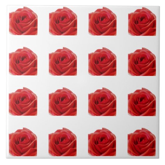Red Rose Tegeltje (Voorkant)