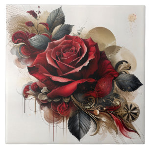Red Rose Tegeltje