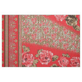 Red Rose Textile | Paisley Floral Stof Print (Fat Quarter)