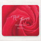 Red Rose Therapy Opaque Personalized Muismat (Voorkant)