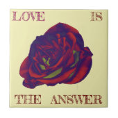 Red Rose Tile Tegeltje (Voorkant)