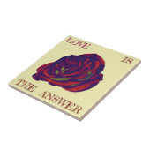Red Rose Tile Tegeltje (Zijkant)