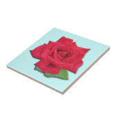 Red Rose Tile Tegeltje (Zijkant)