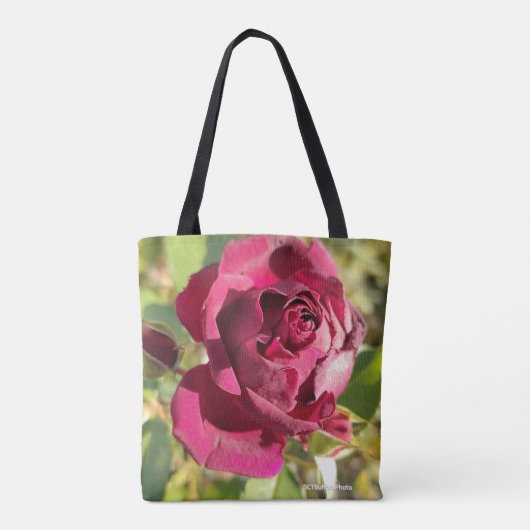 Red Rose  Tote Bag (Achterkant)
