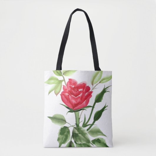 Red Rose Tote Bag (Voorkant)