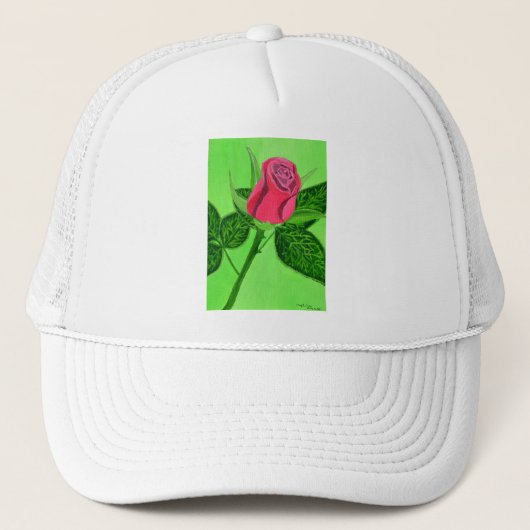 Red Rose Trucker Pet (Voorkant)