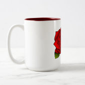 Red Rose Tweekleurige Koffiemok (Links)