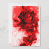 Red Rose uitnodiging / aankondiging (Voorkant)