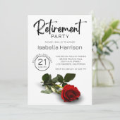 Red Rose - Uitnodiging tot uittreding (Staand voorkant)