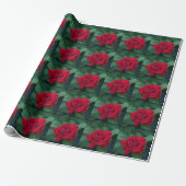 Red Rose Up Close Cadeaupapier (Uitgerold)