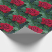 Red Rose Up Close Cadeaupapier (Hoek)