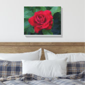 Red Rose Up Close Canvas Afdruk (Insitu (Slaapkamer))