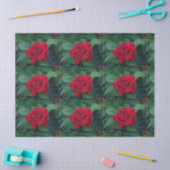 Red Rose Up Close Tissuepapier (Craft)