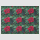 Red Rose Up Close Tissuepapier (Voorkant)