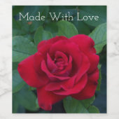 Red Rose Up Close Wijn Etiket (Enkel label)