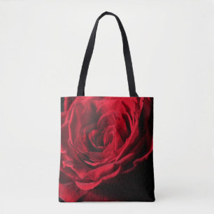 Red Rose Valentijn: Donkere Romance Tote Bag