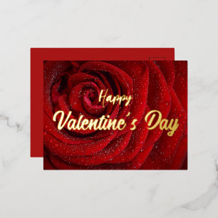 Red Rose, Valentijn Folie Feestdagen Briefkaart