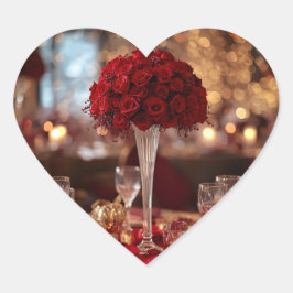 Red Rose Valentine Romantic Aesthetic Love St Hart Sticker