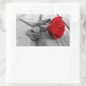 Red Rose vertrok op het dok, ik hou nog steeds van Rechthoekige Sticker (Tas)