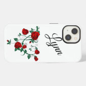 Red Rose Vine Apple iPhone 13, hard Hoesje (Achterkant horizontaal)