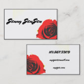 Red Rose Visitekaartje (Voorkant / Achterkant)