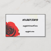 Red Rose Visitekaartje (Achterkant)