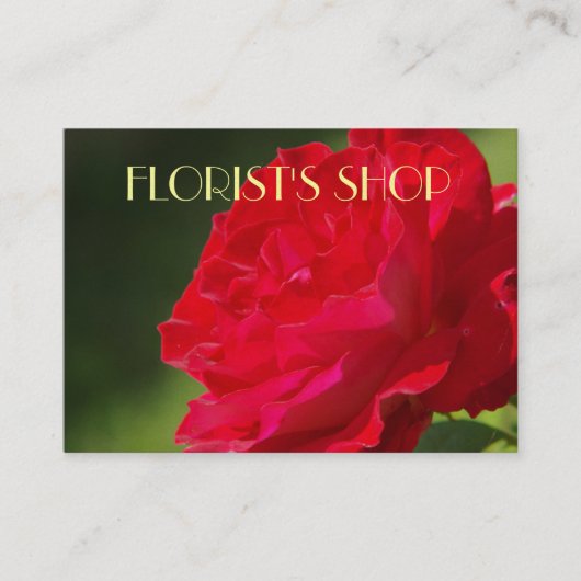 Red Rose - visitekaartje (Voorkant)