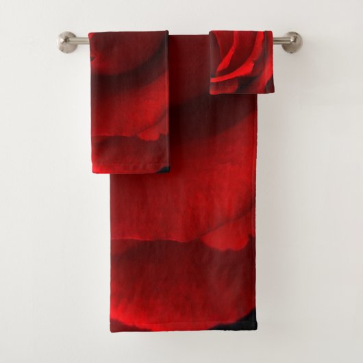 Red Rose-vleermuis Bad Handdoek (Insitu)