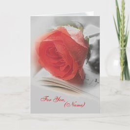 Red Rose - voor je kaart