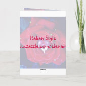 Red Rose voor jou Kaart (Achterkant)