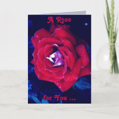 Red Rose voor jou Kaart (Voorkant)