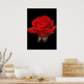 Red Rose voor jou Poster (Keuken)