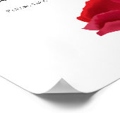 Red Rose Vrijgezellenfeest gunsten Poster (Hoek)