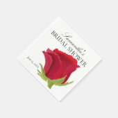 Red Rose Vrijgezellenfeest servetten (Hoek)