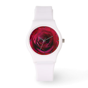 Red Rose Watch Romantic Red Rose Wrist Watts Horloge