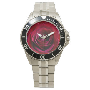 Red Rose Watch Romantic Red Rose Wrist Watts Horloge