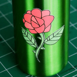 Red Rose Waterfles
