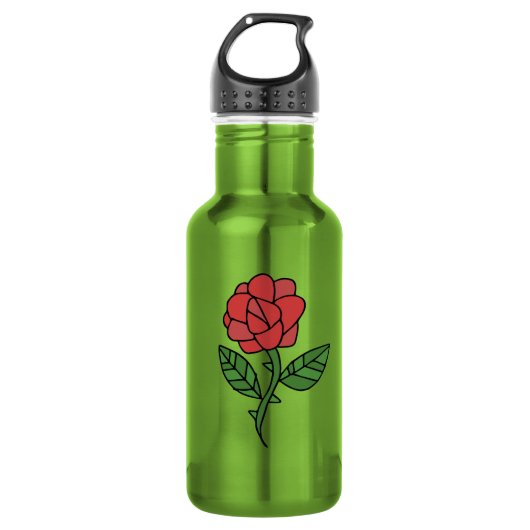 Red Rose Waterfles (Voorkant)