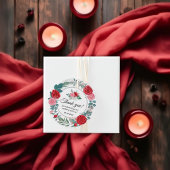 Red Rose Waterverf bruiloft Bedankt Bedankjes Labels