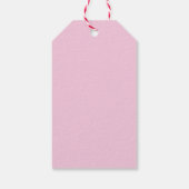 Red Rose Waterverf Rozen Happy Birthday Gift Label Cadeaulabel (Achterkant)