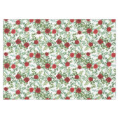 Red Rose Wedding Elegant Classic Tafelkleed (Voorkant (Horizontaal))