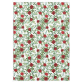 Red Rose Wedding Elegant Classic Tafelkleed (Voorkant)