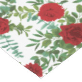 Red Rose Wedding Elegant Classic Tafelkleed (Gekanteld)