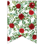 Red Rose Wedding Elegant Classic Vlaggetjes (Eerste vlag)