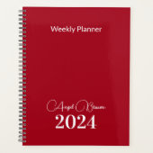 Red Rose Weekly Maandelijkse Business Planner (Voorkant)