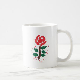 RED ROSE WHITE 11 OZ MOK