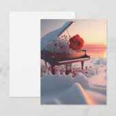 Red Rose Winter Grote Piano (Voorkant / Achterkant)