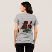 "Red Rose Women's T-Shirt – Feminine Elegance in B (Achterkant volledig)