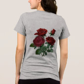 "Red Rose Women's T-Shirt – Feminine Elegance in B (Achterkant)