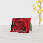Red Rose wordt snel beter Kaart (Gele Bloem)